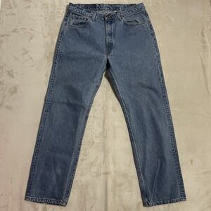 Vintage Levis 505 Jeans Mens 36x30‎ Blue Denim Zip Fly Straight Leg Made USA 90s